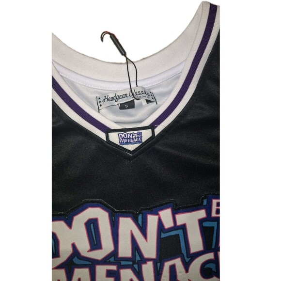 DON'T BE A MENACE Loc Dog Headgear Classics Basketball Jersey Size SMALL NWT - Picture 3 of 6